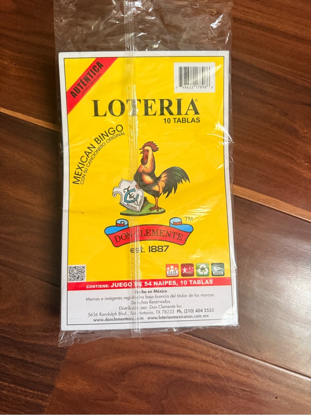 Don Clemente Lotería Game - Yellow Rooster Packaging